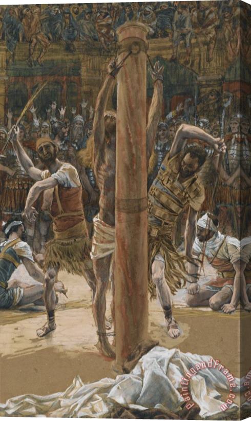 Tissot The Scourging on the Back Stretched Canvas Painting / Canvas Art