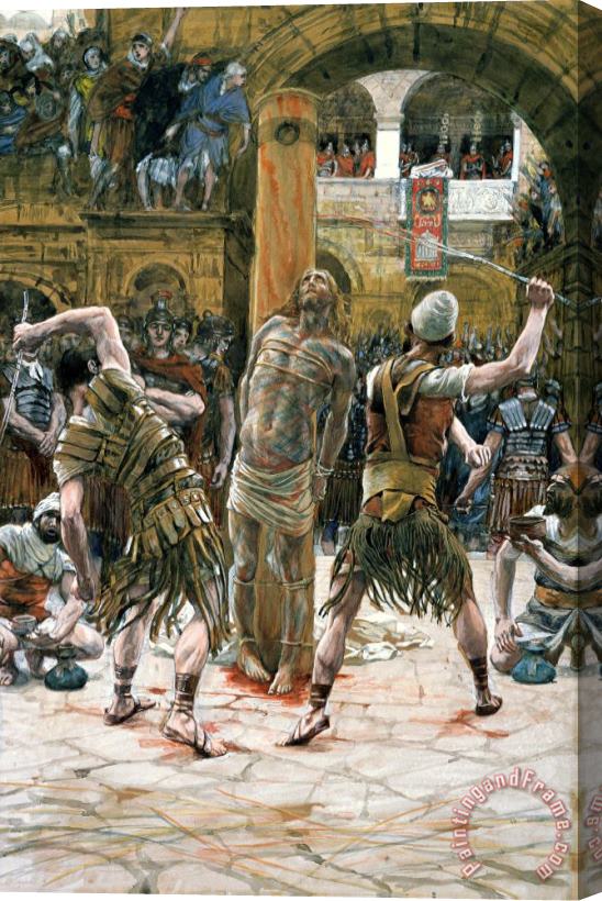 Tissot The Scourging Stretched Canvas Painting / Canvas Art