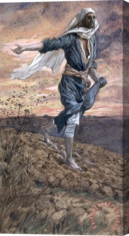 Tissot The Sower Stretched Canvas Print / Canvas Art