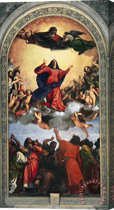 Titian Assumption of The Virgin Stretched Canvas Painting / Canvas Art
