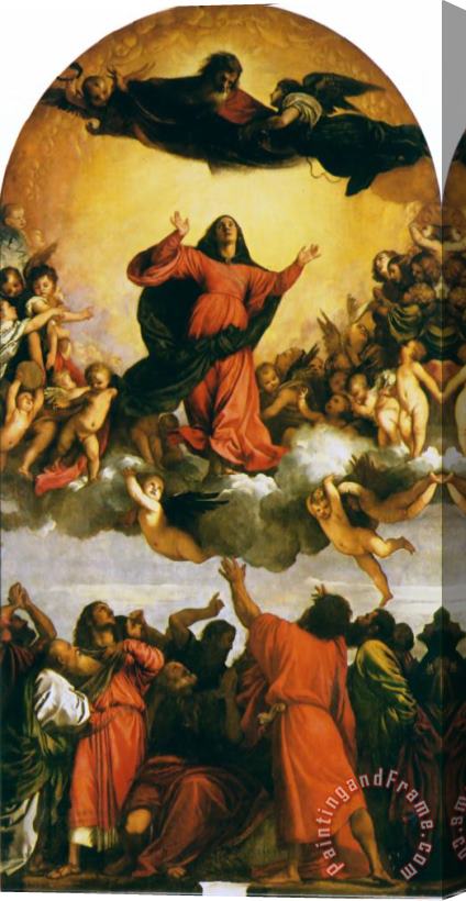 Titian Assumption of The Virgin Stretched Canvas Print / Canvas Art