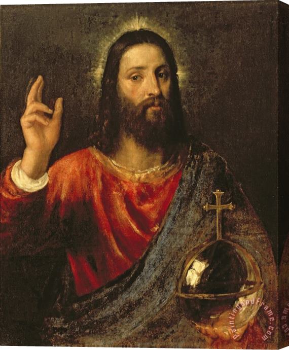 Titian Christ Saviour Stretched Canvas Print / Canvas Art