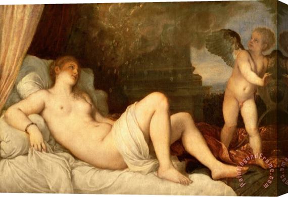 Titian Danae Stretched Canvas Painting / Canvas Art