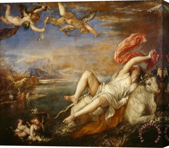 Titian Europa Stretched Canvas Print / Canvas Art