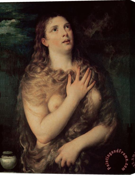 Titian Mary Magdalene Stretched Canvas Print / Canvas Art
