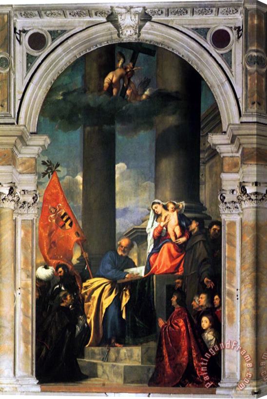 Titian Pesaros Madonna Stretched Canvas Print / Canvas Art