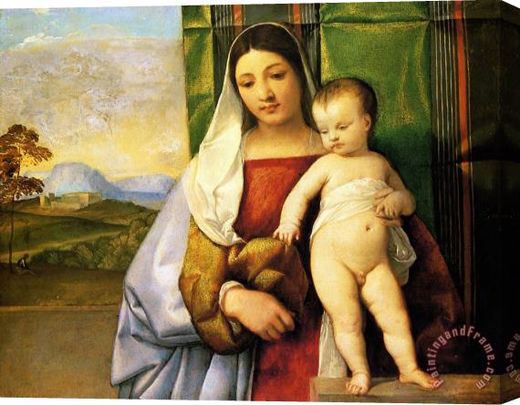 Titian The Gipsy Madonna Stretched Canvas Print / Canvas Art