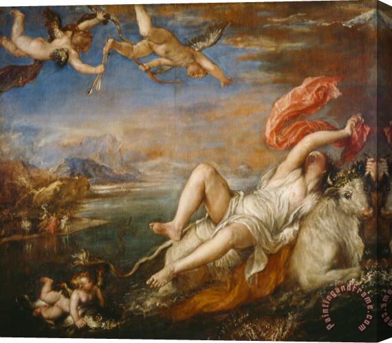 Titian The Rape of Europa Stretched Canvas Painting / Canvas Art