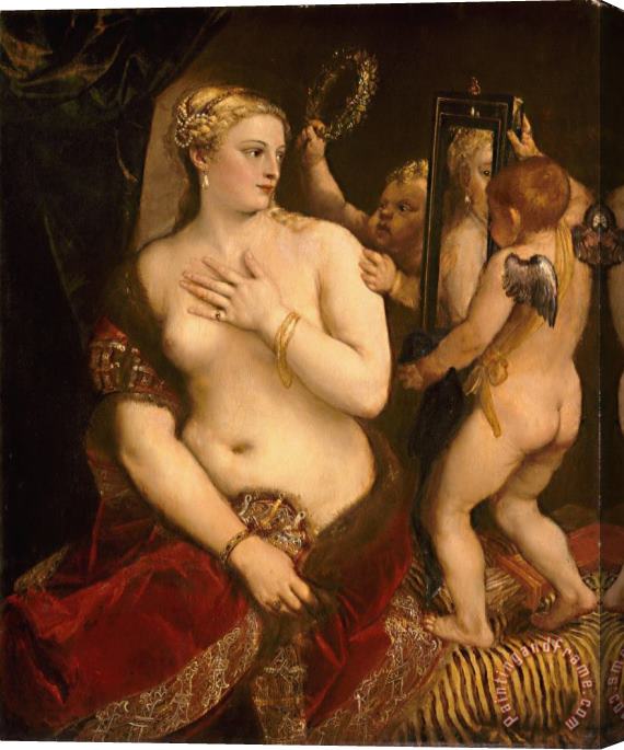 Titian Venus with a Mirror Stretched Canvas Painting / Canvas Art