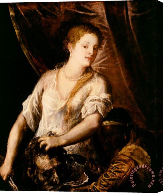 Tiziano Vecellio Titian Judith with the Head of Holofernes Stretched Canvas Print / Canvas Art