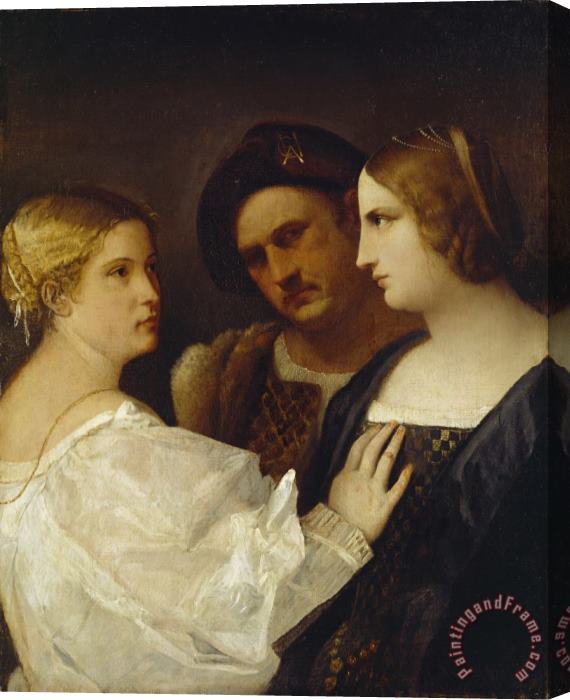 Tiziano Vecellio Titian The Appeal Stretched Canvas Painting / Canvas Art