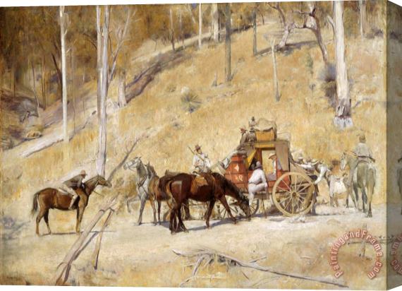 Tom Roberts Bailed Up Stretched Canvas Painting / Canvas Art