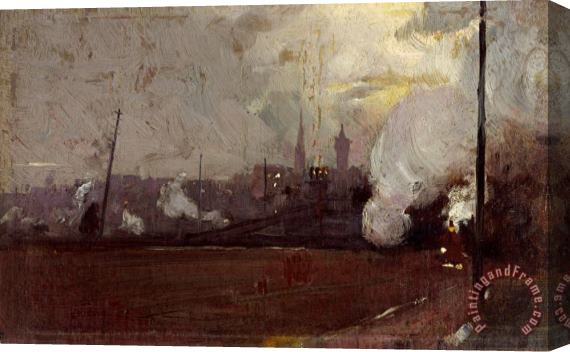 Tom Roberts Evening Train to Hawthorn Stretched Canvas Print / Canvas Art