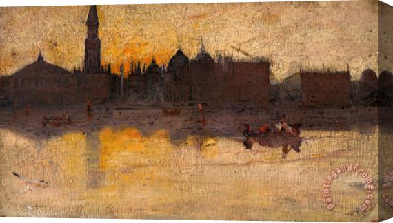 Tom Roberts Gray Day in Spring, Venice Stretched Canvas Painting / Canvas Art