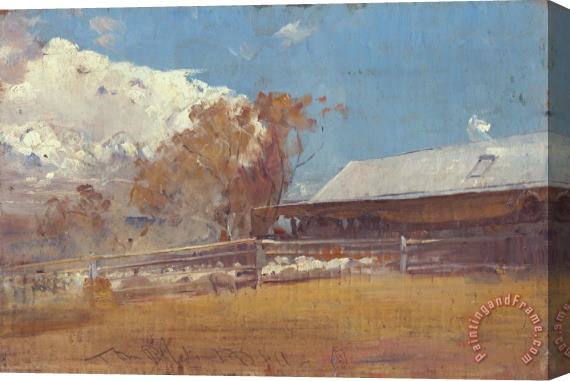 Tom Roberts Shearing Shed, Newstead Stretched Canvas Painting / Canvas Art