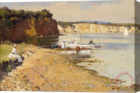 Tom Roberts Slumbering Sea, Mentone Stretched Canvas Painting / Canvas Art