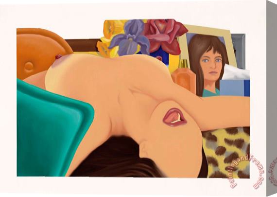 Tom Wesselmann Big Study for Long Delayed Nude, 1975 Stretched Canvas Painting / Canvas Art