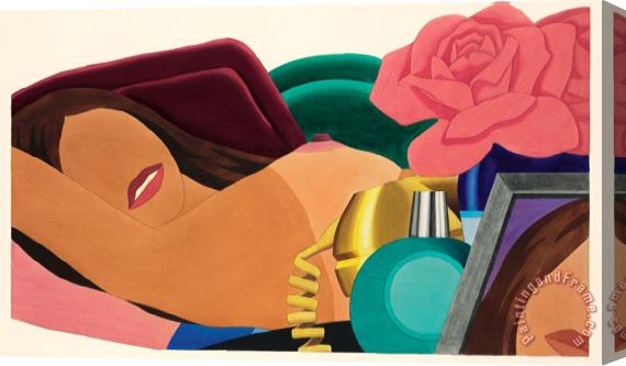 Tom Wesselmann Big Study for Nude Lithograph, 1976 Stretched Canvas Print / Canvas Art