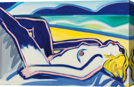 Tom Wesselmann Blue Nude Claire No. 1, 2000 Stretched Canvas Painting / Canvas Art