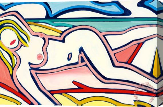 Tom Wesselmann Blue Nude Drawing, 2000 Stretched Canvas Print / Canvas Art