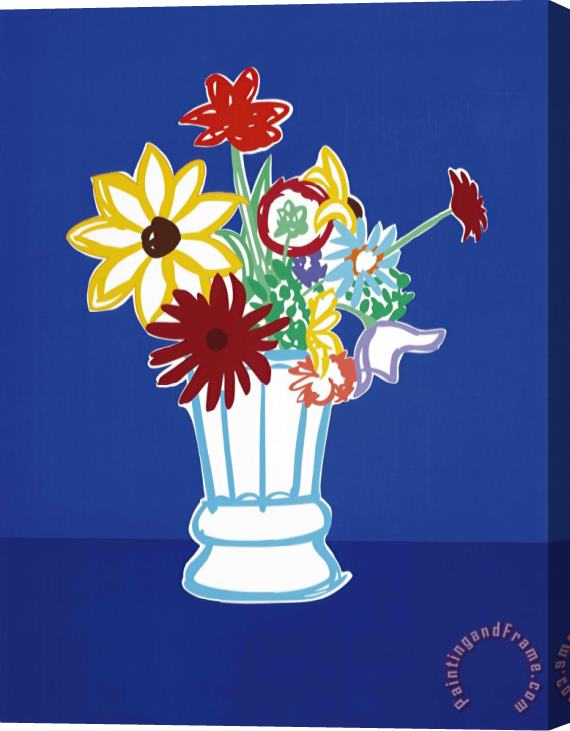 Tom Wesselmann Country Bouquet with Blue, 1991 Stretched Canvas Print / Canvas Art