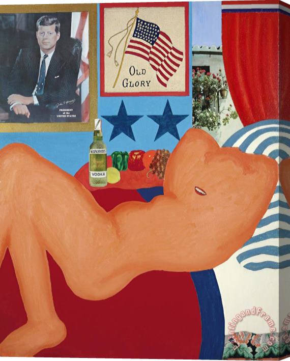 Tom Wesselmann Great American Nude # 21, 1961 Stretched Canvas Print / Canvas Art