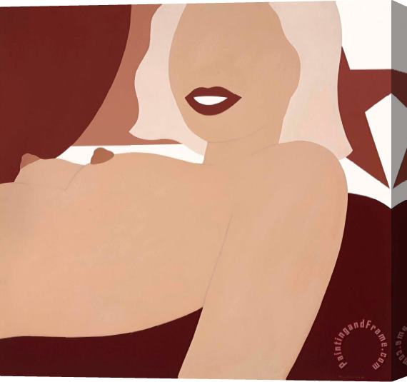Tom Wesselmann Great American Nude #60, 1965 Stretched Canvas Print / Canvas Art
