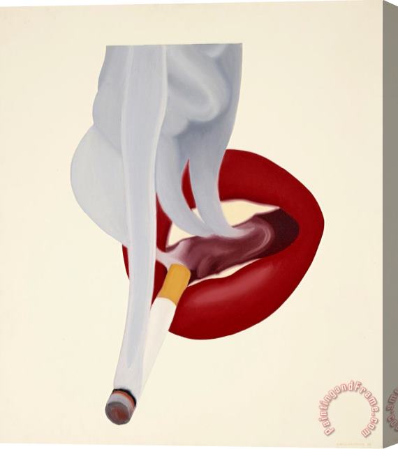 Tom Wesselmann Large Study for Smoker #5 (mouth #19), 1969 Stretched Canvas Painting / Canvas Art