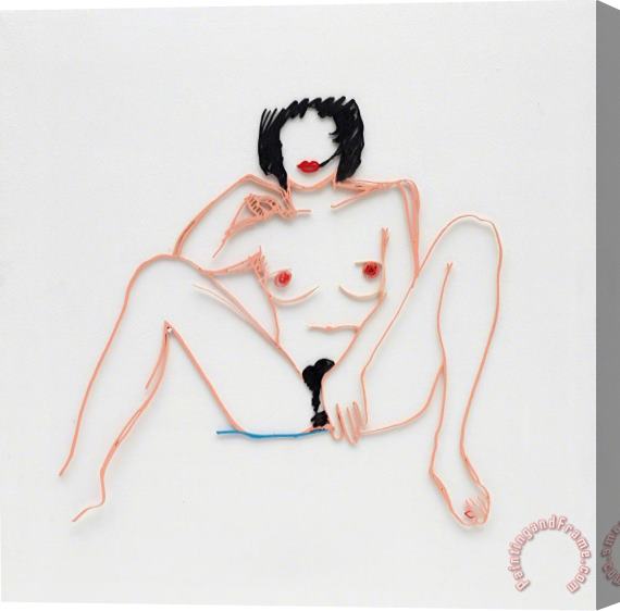 Tom Wesselmann Monica Sitting with Legs Spread, 1985 1997 Stretched Canvas Print / Canvas Art