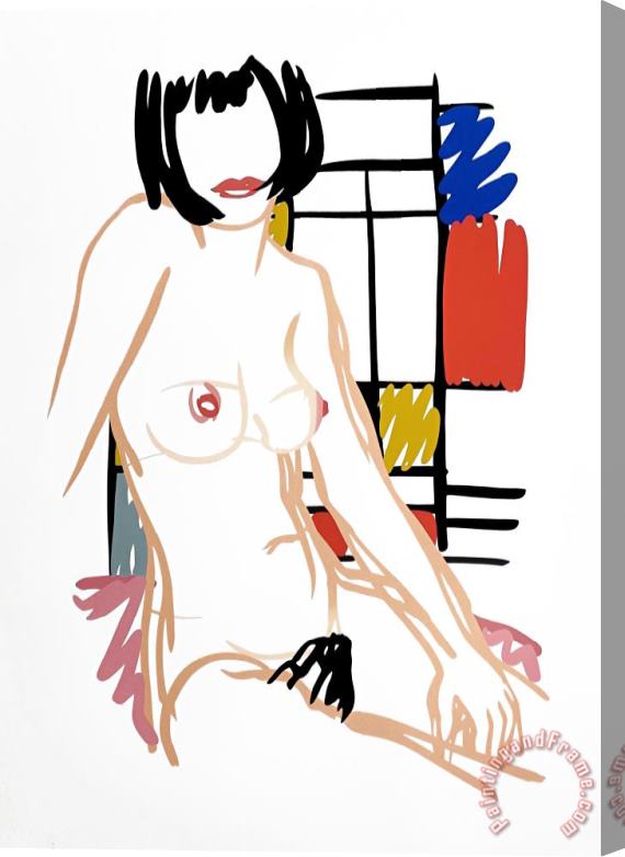 Tom Wesselmann Monica Sitting with Mondrian, 1989 Stretched Canvas Print / Canvas Art