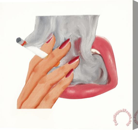 Tom Wesselmann Smoker Study, 1972 Stretched Canvas Print / Canvas Art