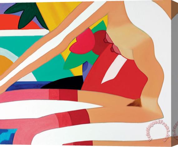 Tom Wesselmann Sunset Nude with Red Stockings, 2003 Stretched Canvas Painting / Canvas Art