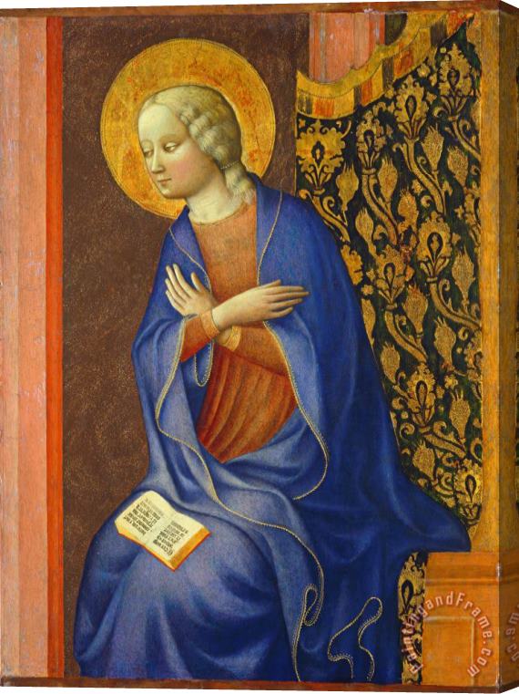 Tommaso Masolino da Panicale The Virgin Annunciate Stretched Canvas Print / Canvas Art