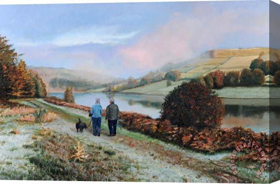 Trevor Neal Ladybower Reservoir - Derbyshire Stretched Canvas Print / Canvas Art