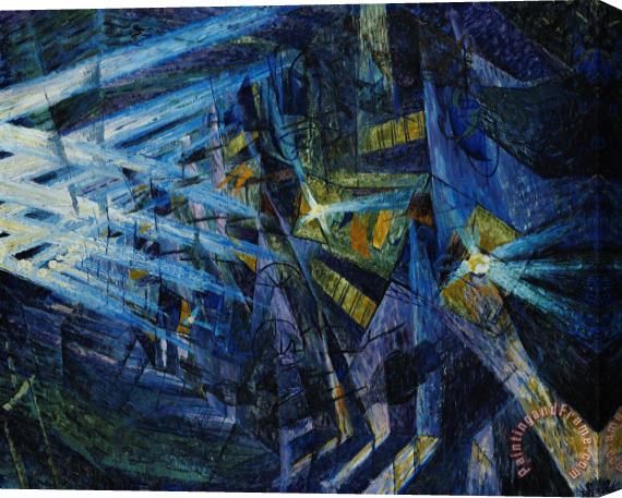 Umberto Boccioni Le Forze Di Una Strada Stretched Canvas Print / Canvas Art