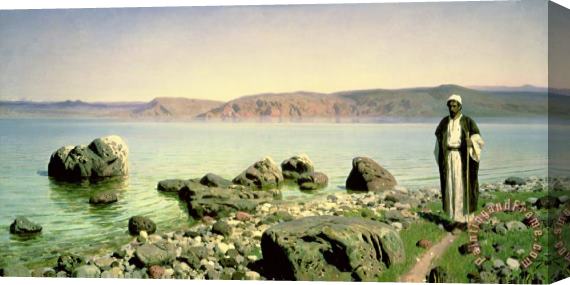 Vasilij Dmitrievich Polenov At the Sea of Galilee Stretched Canvas Painting / Canvas Art