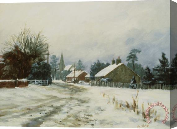 Vic Trevett Higham Winter 86 Stretched Canvas Print / Canvas Art