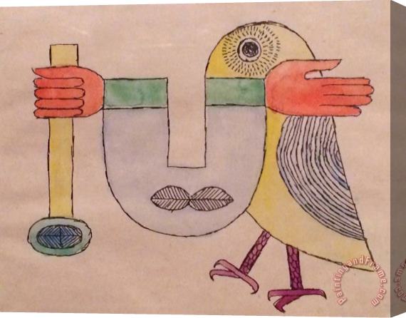 Victor Brauner L'oiseau Innome, 1958 Stretched Canvas Painting / Canvas Art