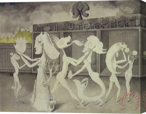 Victor Brauner Lion, Light, Liberty, 1941 Stretched Canvas Print / Canvas Art