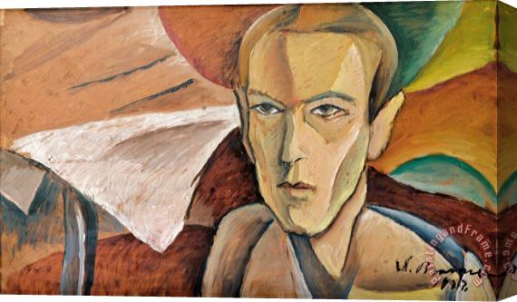 Victor Brauner Sans Titre (portrait D'homme) Stretched Canvas Print / Canvas Art
