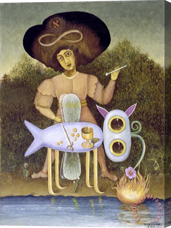 Victor Brauner The Surrealist (le Surrealiste) Stretched Canvas Painting / Canvas Art