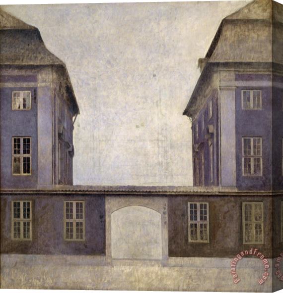 Vilhelm Hammershoi The Buildings of The Asiatic Company, Seen From St. Annæ Street Stretched Canvas Painting / Canvas Art