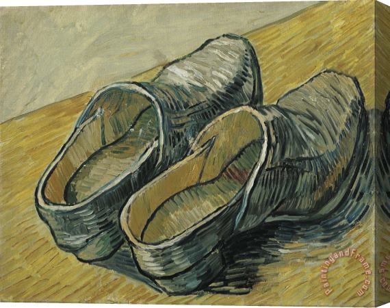 Vincent van Gogh A Pair Of Leather Clogs Stretched Canvas Painting / Canvas Art