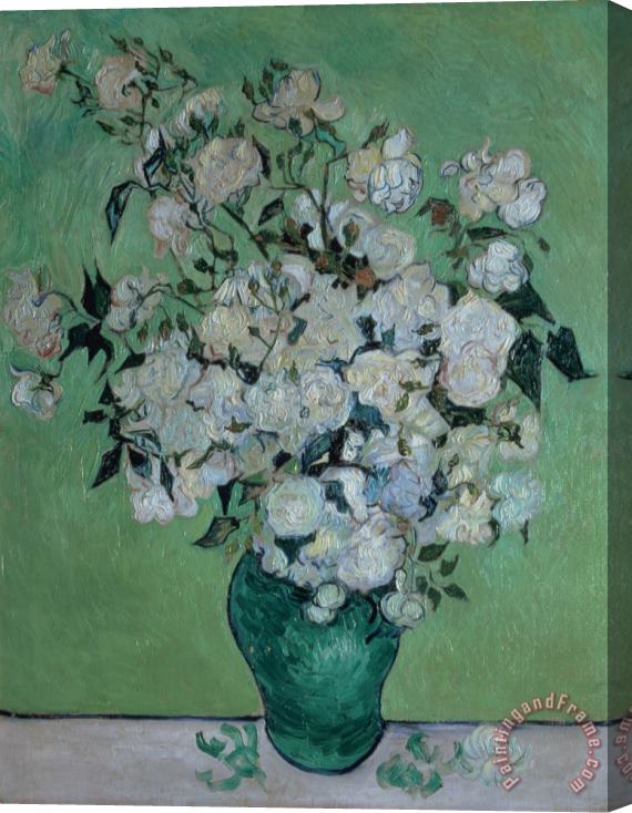 Vincent van Gogh A Vase of Roses Stretched Canvas Print / Canvas Art