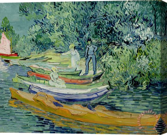 Vincent Van Gogh Bank of the Oise at Auvers Stretched Canvas Print / Canvas Art