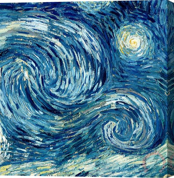 Vincent Van Gogh Detail of The Starry Night Stretched Canvas Painting / Canvas Art