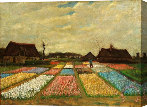Vincent van Gogh Flower Beds in Holland Stretched Canvas Print / Canvas Art