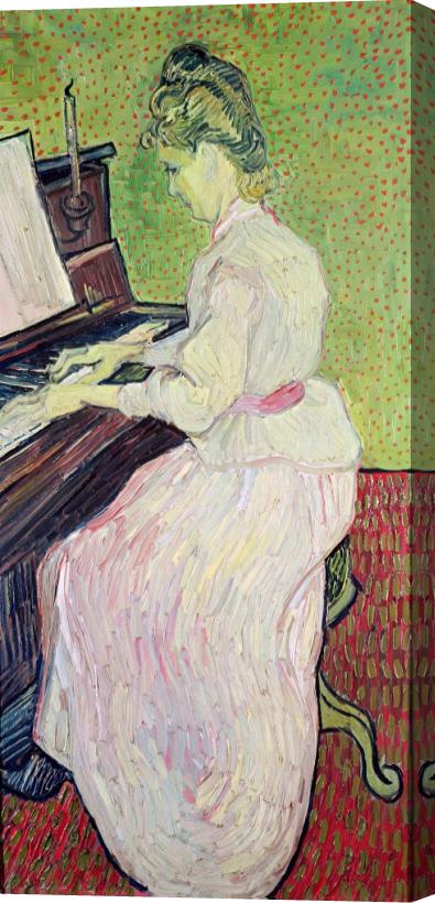 Vincent van Gogh Marguerite Gachet At The Piano Stretched Canvas Painting / Canvas Art