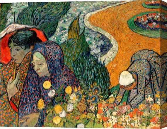 Vincent van Gogh Memory of The Garden at Etten Stretched Canvas Painting / Canvas Art