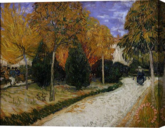 Vincent Van Gogh Path in the Park at Arles Stretched Canvas Print / Canvas Art